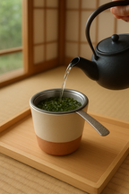 日本長見錘紋手柄濾茶器 日本製