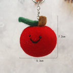 居家INS風｜可愛水果系列｜尼泊爾羊毛氈水果檸檬蘋果葡萄掛件｜書包背包小吊飾鑰匙圈