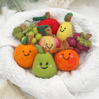 居家INS風｜可愛水果系列｜尼泊爾羊毛氈水果檸檬蘋果葡萄掛件｜書包背包小吊飾鑰匙圈