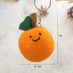 居家INS風｜可愛水果系列｜尼泊爾羊毛氈水果檸檬蘋果葡萄掛件｜書包背包小吊飾鑰匙圈