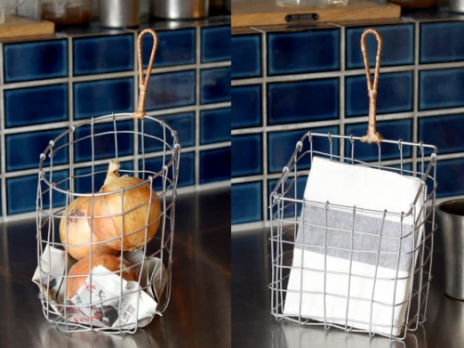 不鏽鋼 編織 手工 蔬果吊籃