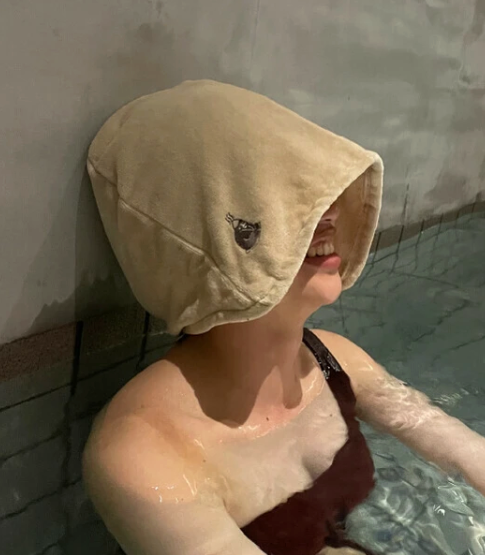 Tulip hat/Sauna hat Imabari towel antibacterial, made in Japan