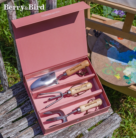 Berry & Bird 園藝工具三件套組 適用於種花、換盆、栽培，小鏟子、鬆土、拌肥 家用／陽台適用