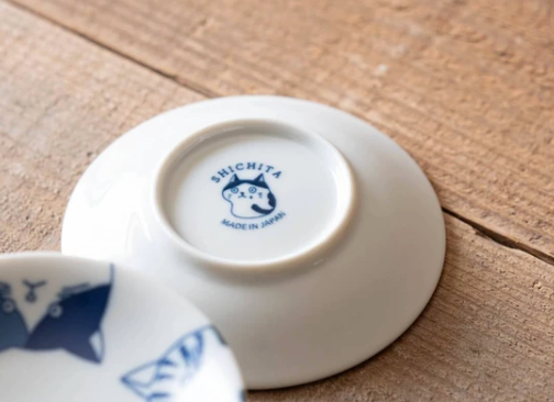 美濃燒 小餐盤 含禮盒/禮盒裝 禮品套裝 SHICHITA 日式餐具 貓 10cm 日本製造