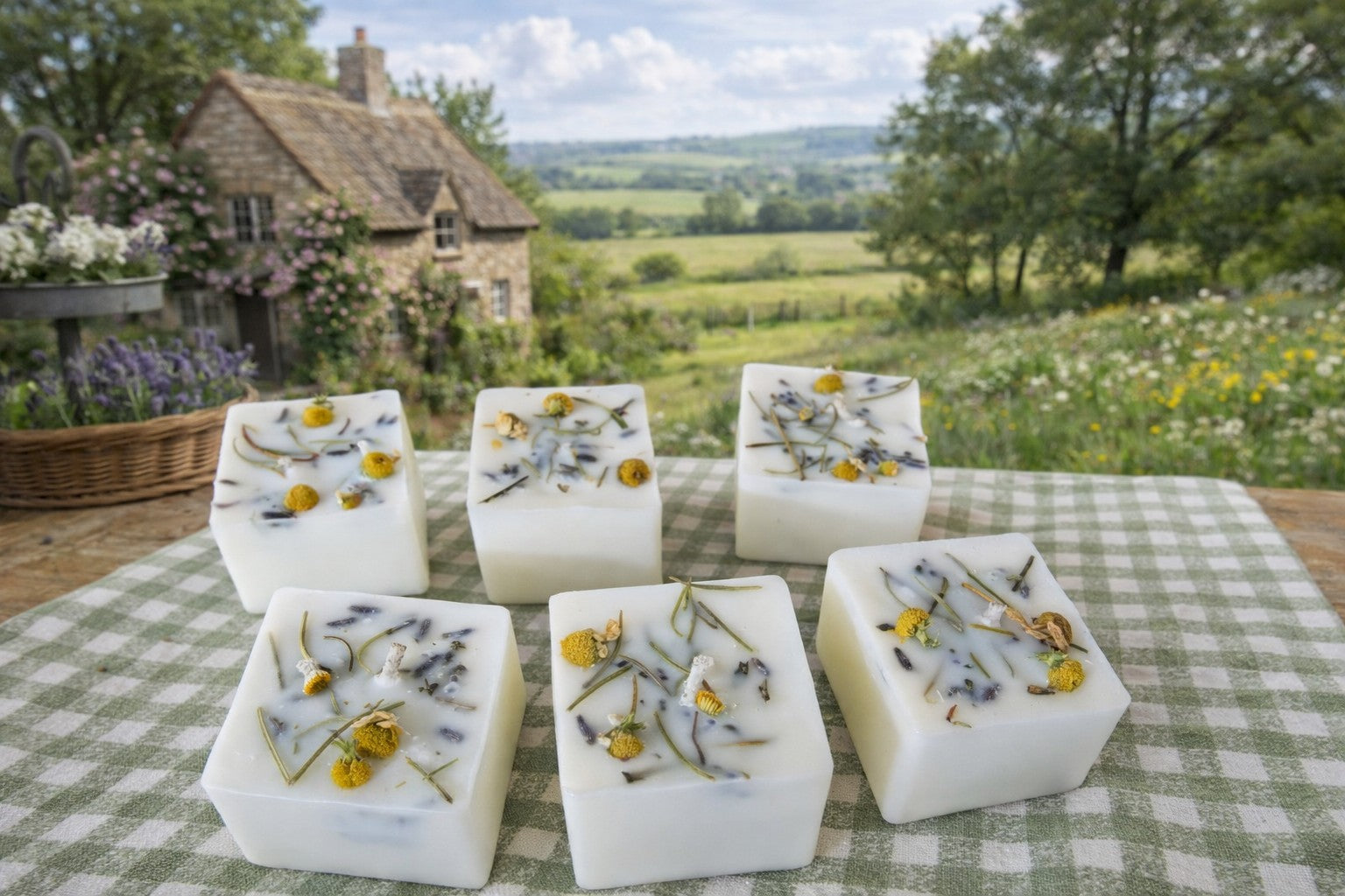 Zhé Zhō 折衷手作 | 法式慢生活｜普羅旺斯 Petite 手工花草蠟燭 | 融蠟燈蠟塊 | 手工訂製 客製化香味